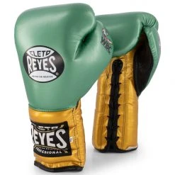 WBC X Cleto Reyes - Gloves With Laces / Green And Gold 9 WBC X Cleto Reyes - Gloves With Laces / Green And Gold