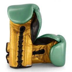 WBC X Cleto Reyes - Gloves With Laces / Green And Gold