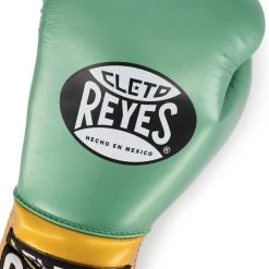 WBC X Cleto Reyes - Gloves With Laces / Green And Gold 10 WBC X Cleto Reyes - Gloves With Laces / Green And Gold
