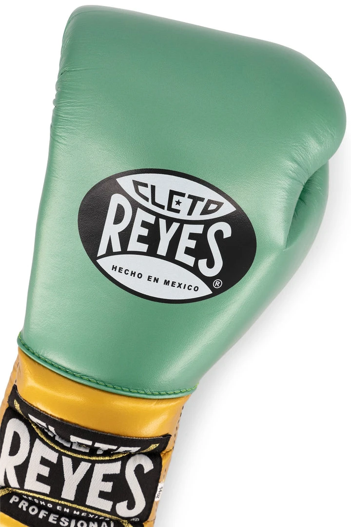 WBC X Cleto Reyes - Gloves With Laces / Green And Gold 5 WBC X Cleto Reyes - Gloves With Laces / Green And Gold