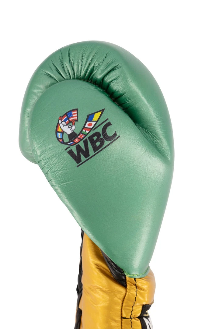 WBC X Cleto Reyes - Gloves With Laces / Green And Gold 6 WBC X Cleto Reyes - Gloves With Laces / Green And Gold
