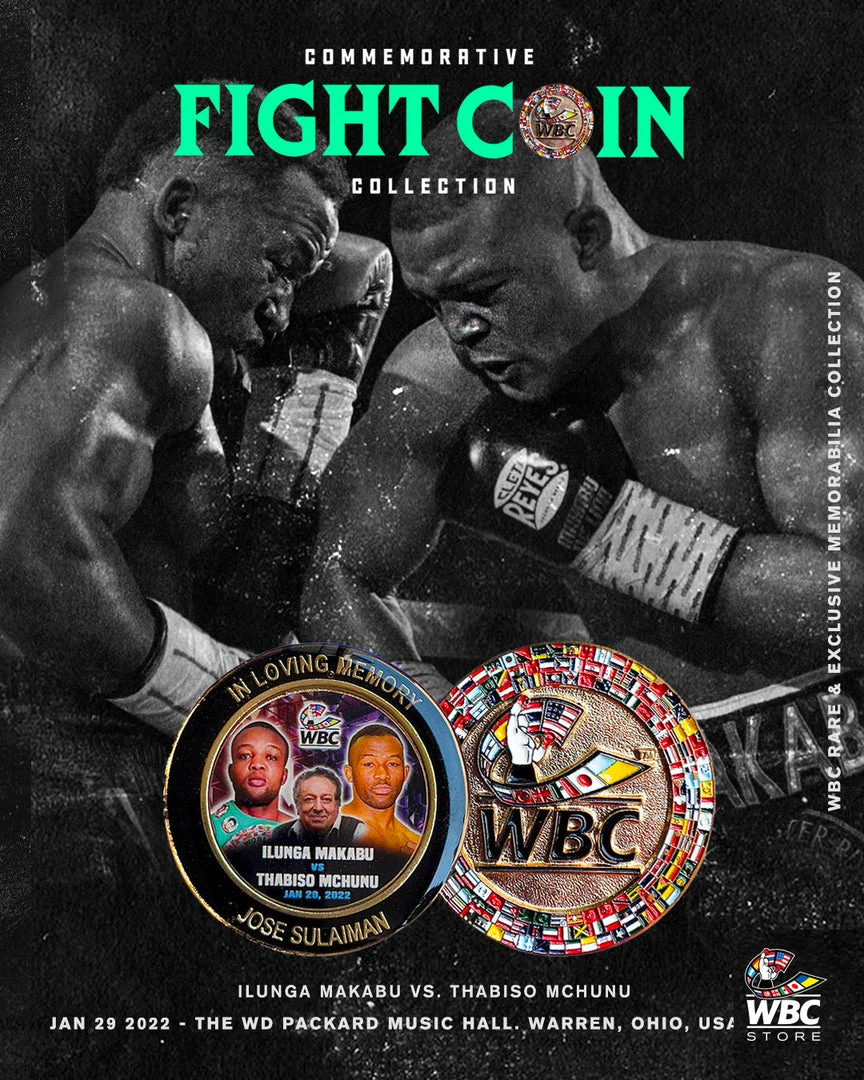 WBC Store WBC- Fight Coin: Ilunga Makabu Vs. Thabiso Mchunu 1 WBC Store WBC- Fight Coin: Ilunga Makabu Vs. Thabiso Mchunu