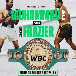 WBC Store WBC Belts WBC - Championship Belt "Historic Fights" Muhammad Ali Vs. Joe Frazier