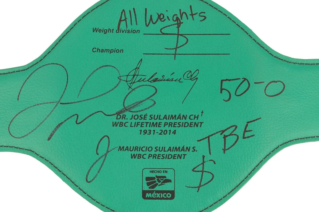 WBC Store WBC - Replica Championship Belt Memorabilia Floyd Mayweather 11 WBC Store WBC - Replica Championship Belt Memorabilia Floyd Mayweather