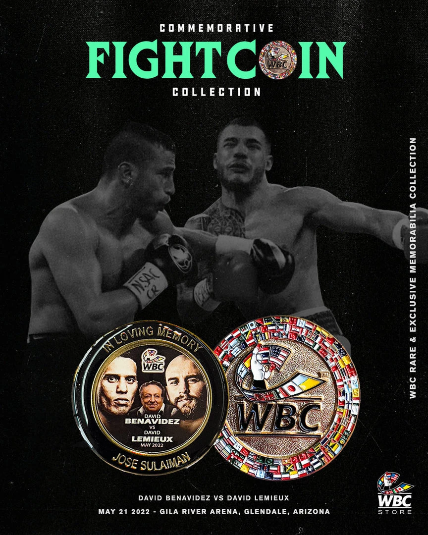 WBC Store WBC - Fight Coin David Benavidez Vs. David Lemieu WBC Products 1 WBC Store WBC - Fight Coin David Benavidez Vs. David Lemieu WBC Products