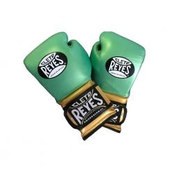 WBC Store WBC X Cleto Reyes - Gloves With Velcro / Green And Gold 5 WBC Store WBC X Cleto Reyes - Gloves With Velcro / Green And Gold